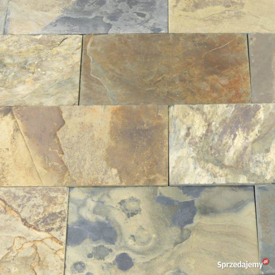 Płytki Łupek California Gold naturalny 30x15x1 Łódź sprzedam