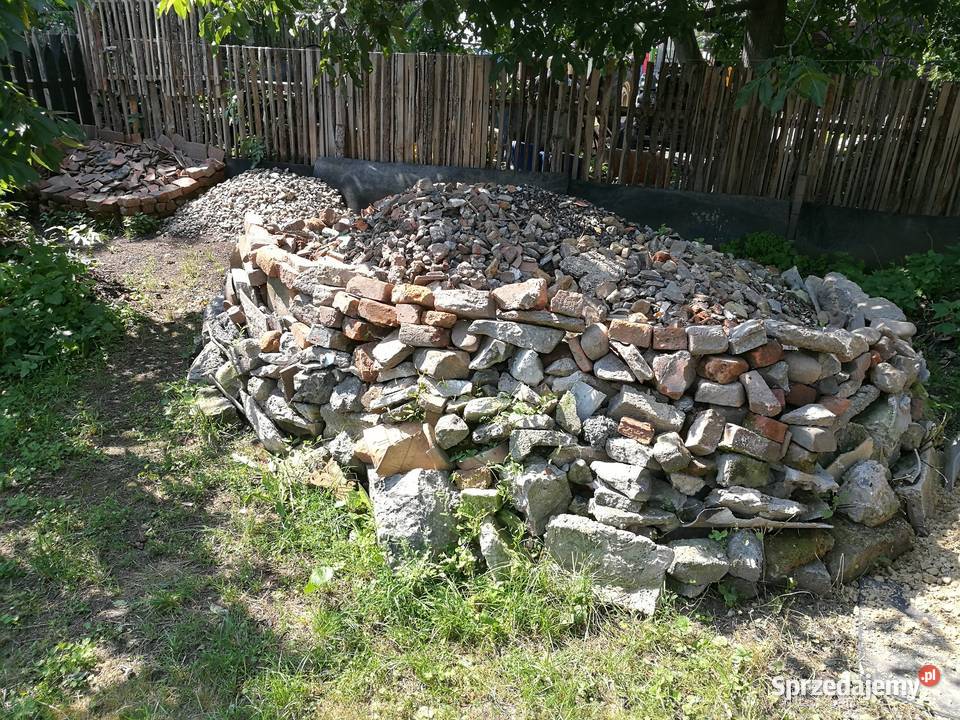 Gruz mieszany kamienie cegły dachówki tynki Ząbkowice Śląskie