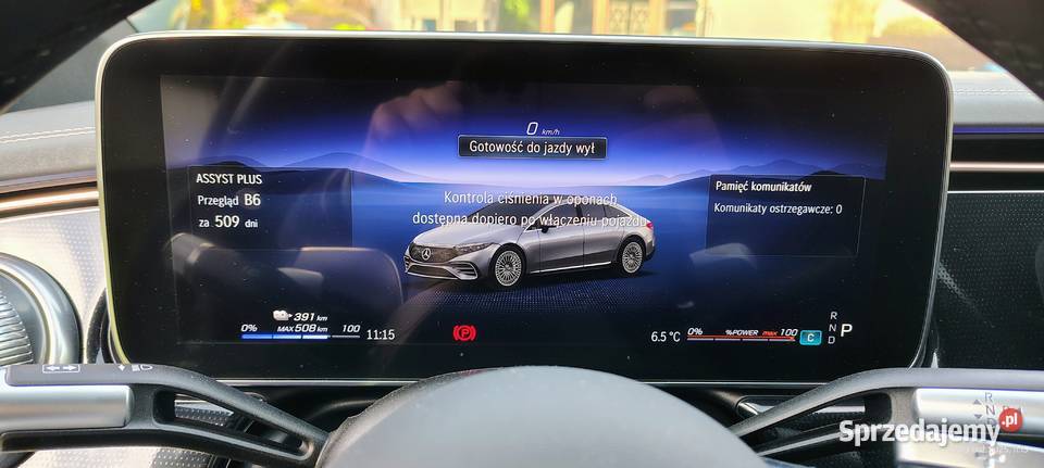 Mercedes EQS 450Pneumatyka1WłOś skrętna ASO komputer pokładowy sprzedam