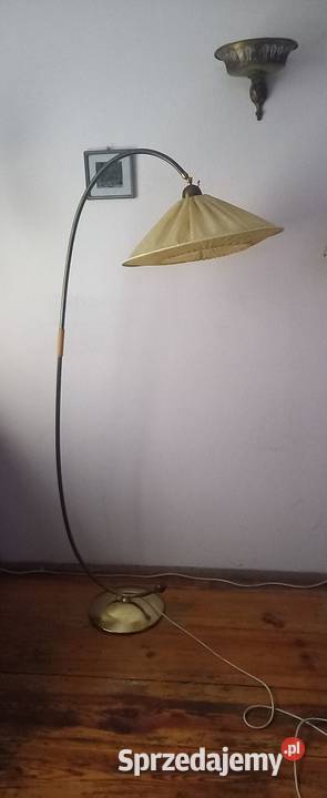 Klasyczna łukowa lampa podłogowa z połowy xx Skierniewice