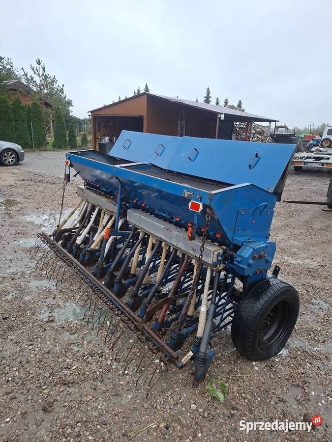 Siewnik 3m Poznaniak z zaprawiarka sprawny tanio Parczew