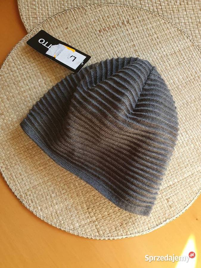Damska CZAPKA Milo szara zimowa wełna nowa z lubelskie