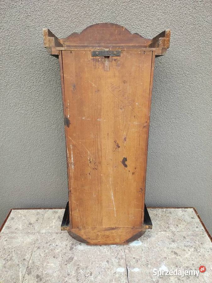 Szafka obudowa starego zegara 1926r witrynka Tczew