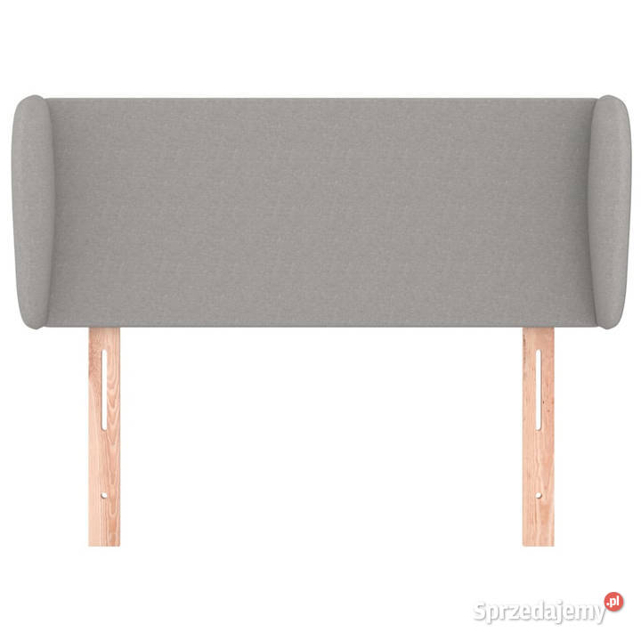 Zagłówek uszak jasnoszary 93x23x7888 tkanina Warszawa