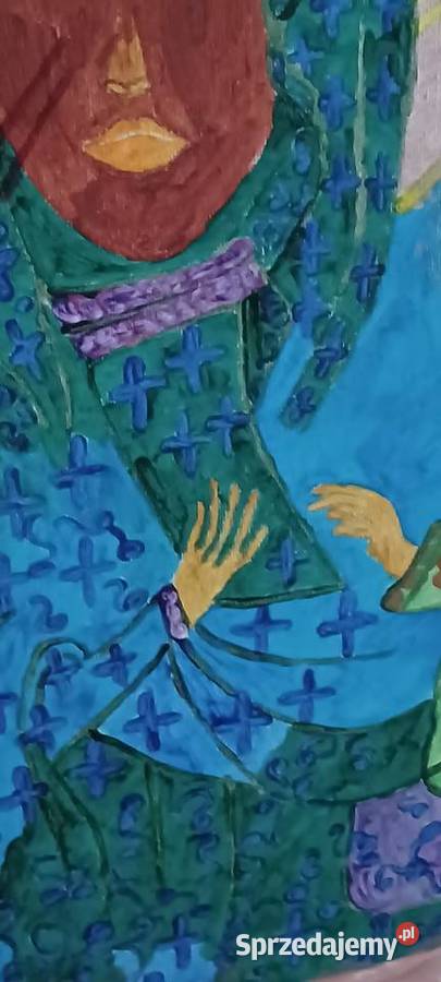 Obraz widać w stylu ludowym sztuki naiwnej wielkopolskie Poznań sprzedam