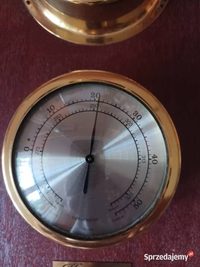 Jachtowa stacja pogody Barometr z termometrem Poznań sprzedam