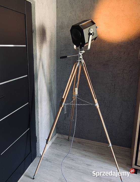 Lampa teatralna Vintage loft PRL wielkopolskie Poznań