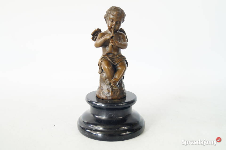 Figura z brązu grający amor putto rzeźba 1