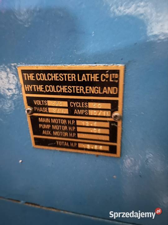Tokarka COLCHESTER Triumph Produkcja Produkcja Wrocław sprzedam