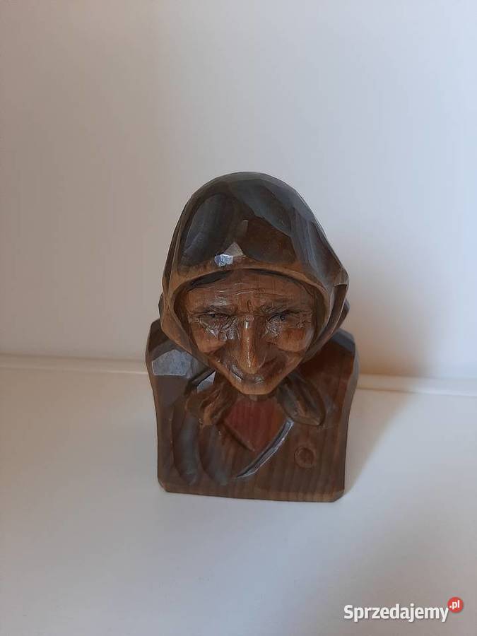 Rzeźba z drewna Baba i Chłop małopolskie Lubień