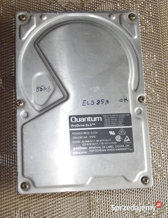 Quantum ProDrive ELS85A Rev 06G Pojemność < 80 śląskie Pawonków