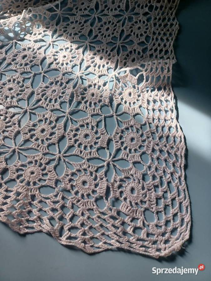 Obrusy szydełko PRL Łódź