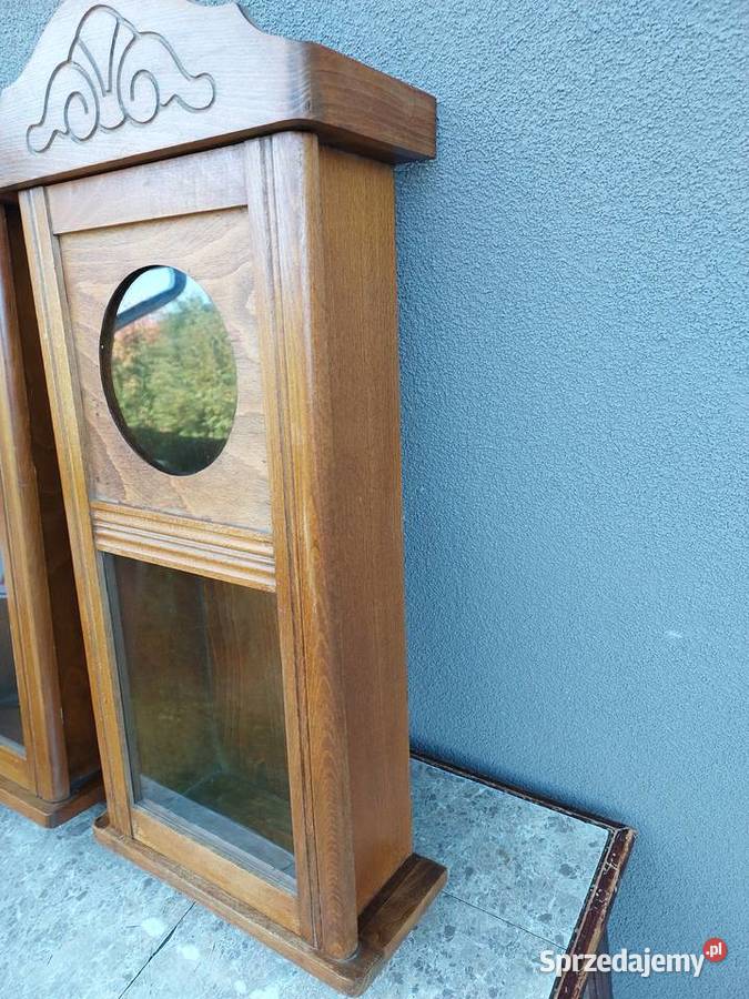 S183 2x Skrzynia obudowa starego zegara szafka pomorskie Tczew