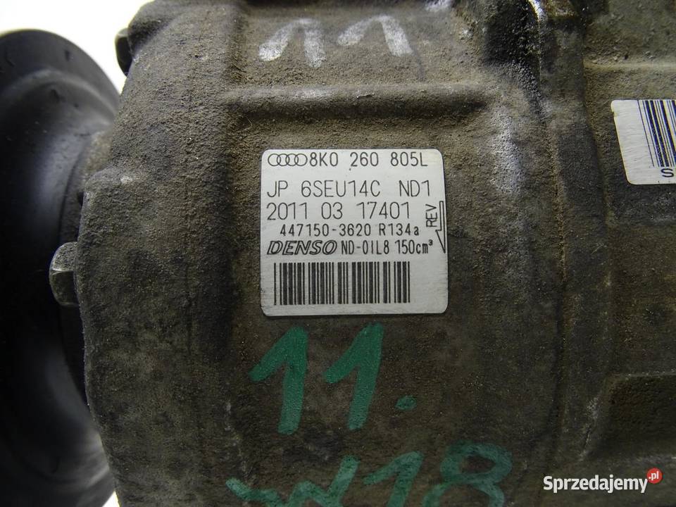 SPRĘŻARKA KOMPRESOR KLIMATYZACJI 8K0260805L AUDI osobowe małopolskie