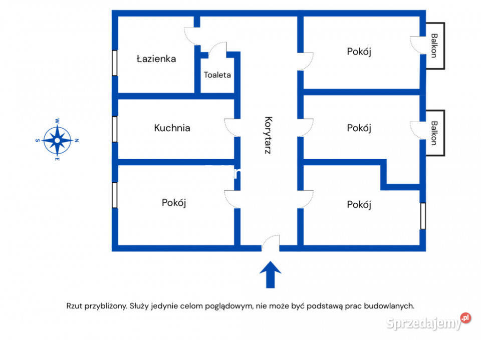 Duże mieszkanie 4 pokoje 2 balkony 818 m lubelskie Zamość