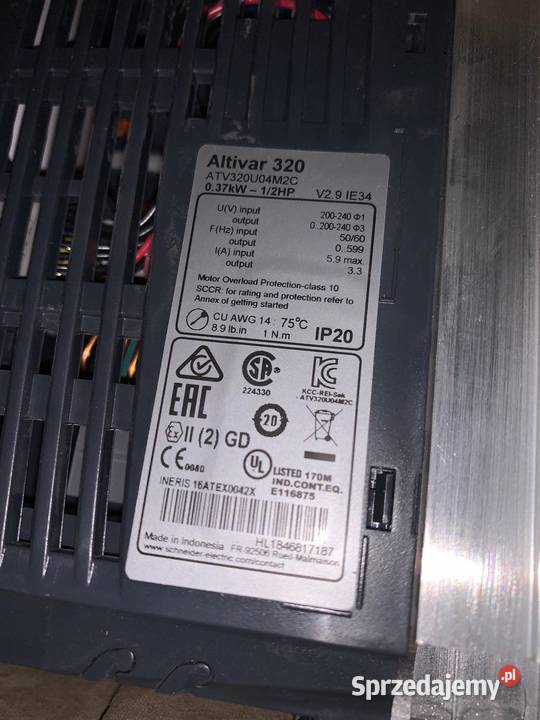Schneider Electric Altivar ATV320U04M2C 037kW Warszawa