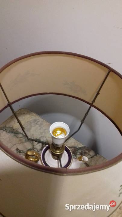 stylowa lampa stojąca porcelana Budzyń