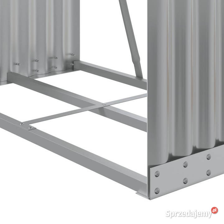 Stojak na drewno jasnoszary 80x45x190 stal Warszawa