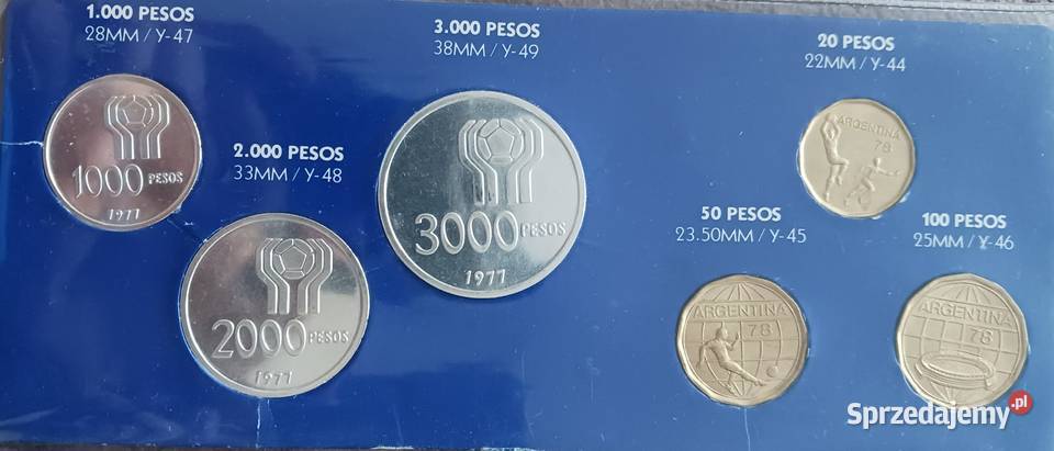 Zestaw z 1977 Argentyna MŚ w Piłce Nożnej 1978 Kolekcje Konin