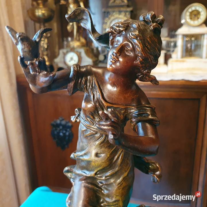 Starasygnowana rzeżba figura z cynkalustan Wrocław