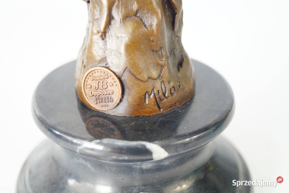 Figura z brązu grający amor putto rzeźba 3 Antyki Gizałki