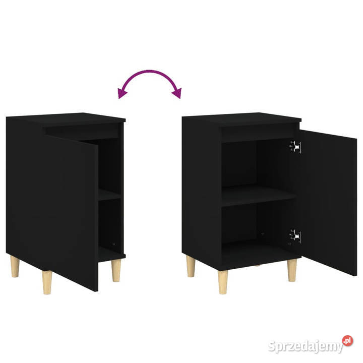 Szafka nocna czarna 40x35x70 materiał sprzedam