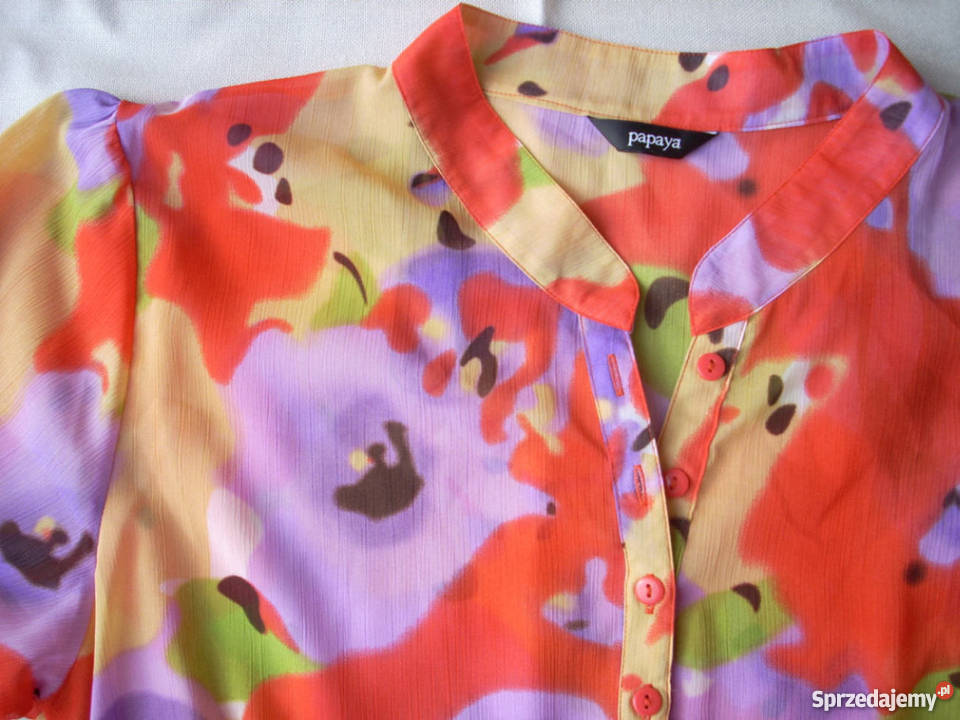 PAPAYA koszula zwiewna STÓJKA j NOWA 42 44 XL Nowy Sącz