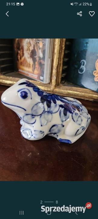 Porcelanowa żabka Antyki, Sztuka, Kolekcje Przasnysz