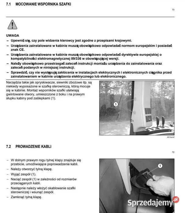 Instrukcja obsługi Claas AXION 850 840 830 820 Pozostałe Zduńska Wola