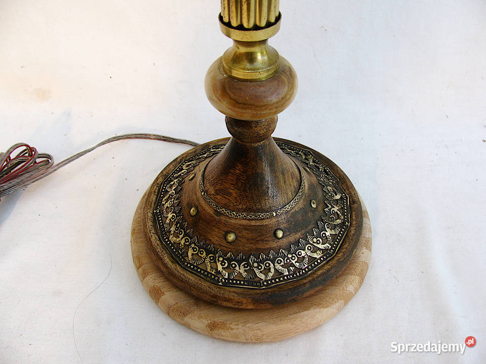 Lampka mosiądz Falbanka Vintage Szczecinek