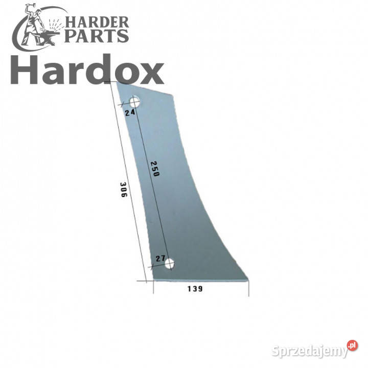 Pierś HARDOX 1765ZP części do pługa LANDSBERG podlaskie Suwałki