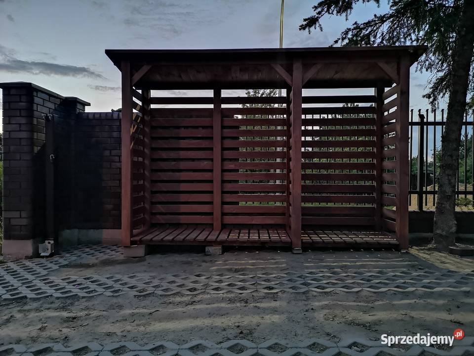 Drewutnia poszerzana 314 x 08m z dachem prostym Architektura ogrodowa Kalety sprzedam