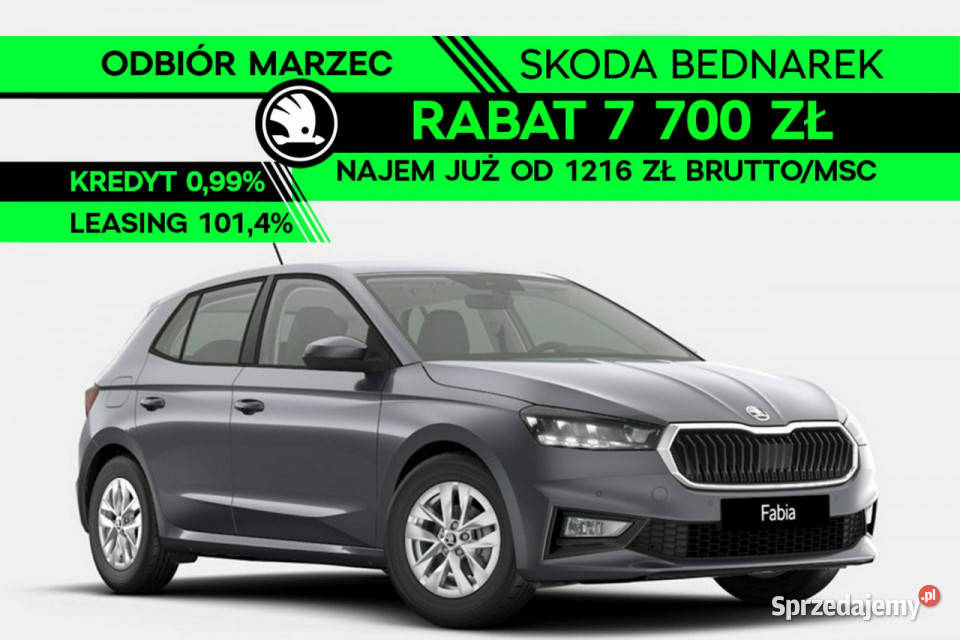 koda Fabia Drive 10 TSI 95 Odbiór w marcu IV Rok produkcji 2026 Łódź