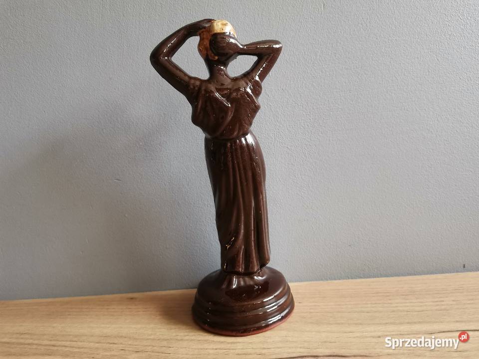 Stara figurka Rzymianka ceramika design PRL 1960 Katowice
