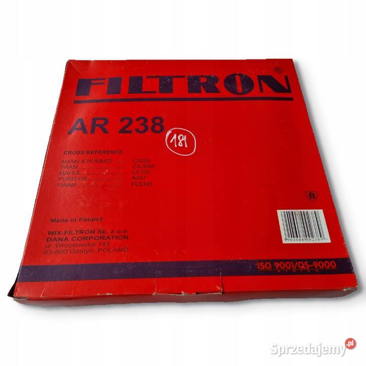 FILTR POWIETRZA Filtron AR 238 AR238 Ford 16 18 Chełm