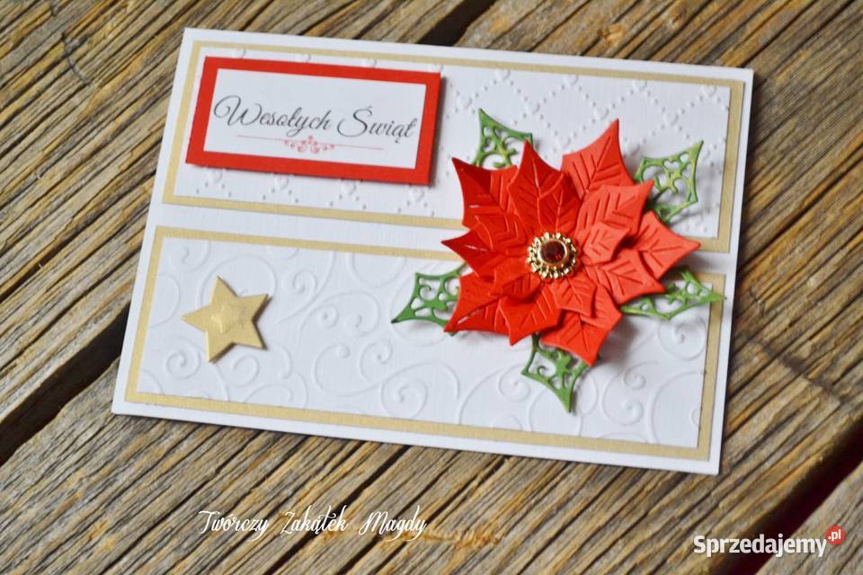 Kartka świąteczna na Boże Narodzenie z gwiazdą Słupsk