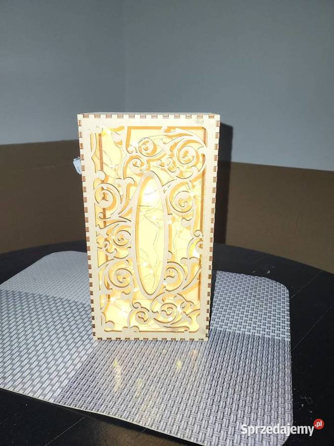 Lampa z naturalnego drewna Boho Loft LED sprzedam