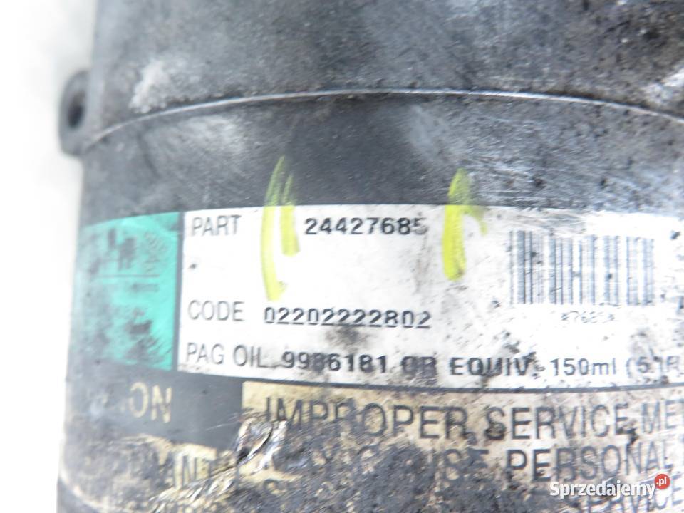 KOMPRESOR KLIMATYZACJI OPEL CORSA C 10 12V sprzedam