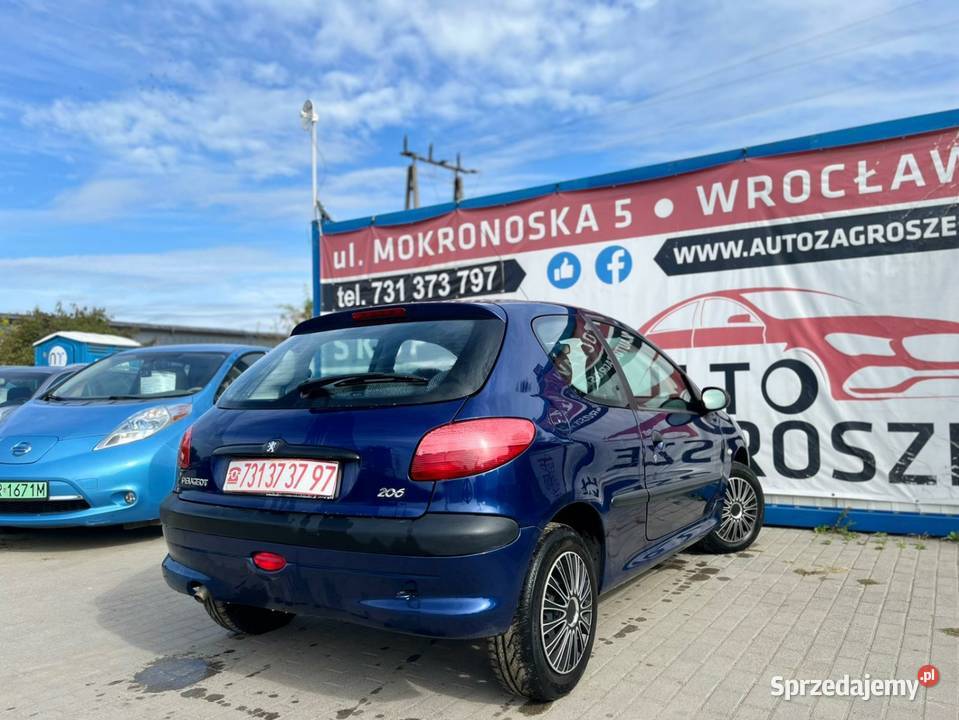 Peugeot 206 11 BenzynaSalon PolskaPierwszy Wrocław sprzedam