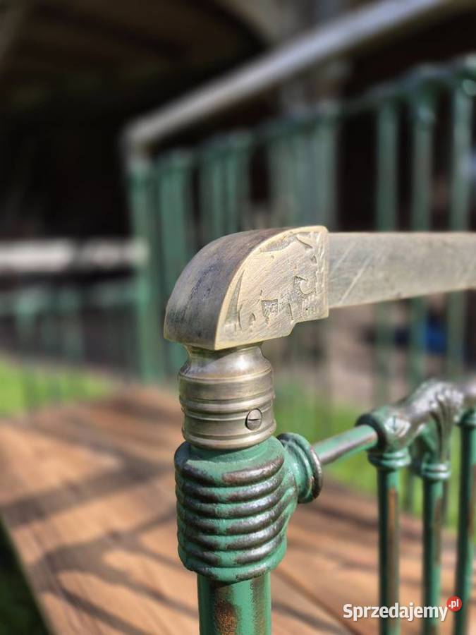 Dekoracyjna metalowa ławka mazowieckie Kamieńczyk