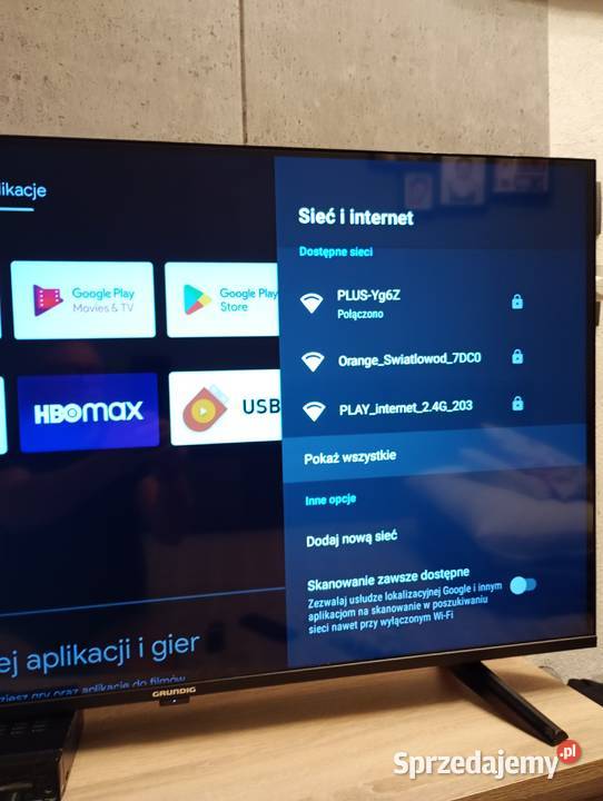 Telewizor LED Grundig 43 cale z Androidem Smart Nakło nad Notecią