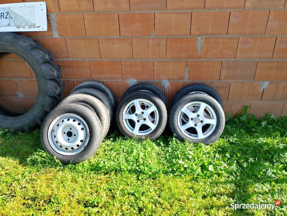 Felgi aluminiowe całe koła VW oryginał 14 14 Samochodowe Kluczbork sprzedam