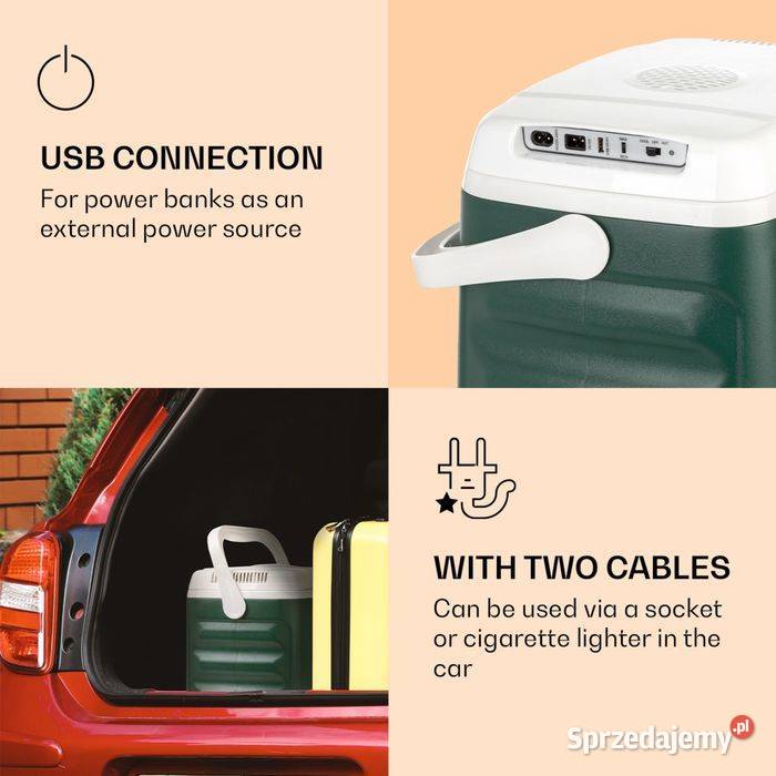 Nowa elektryczna przenośna lodówka turystyczna Nowe Bielice sprzedam