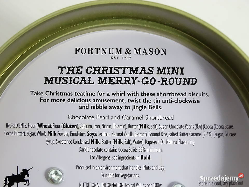 Grająca Puszka Pozytywka Fortnum Mason Karuzela