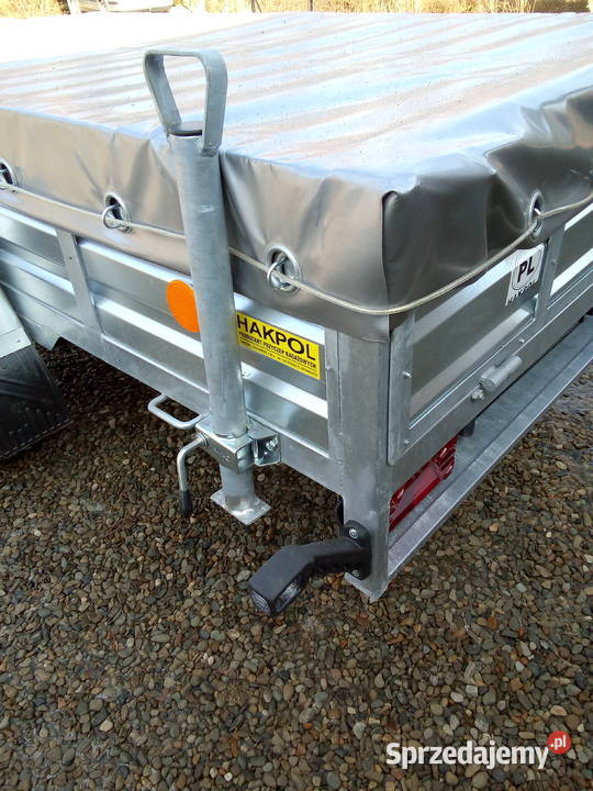 Przyczepka Samochodowa Hakpol130x250 Nowa burtowe Brzostek