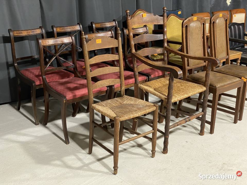 Krzesła i fotele stylowe na sztuki i w sprzedam