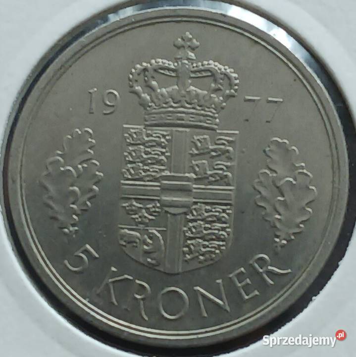 5 Koron Dania 1977 r Małgorzata II wielkopolskie Konin