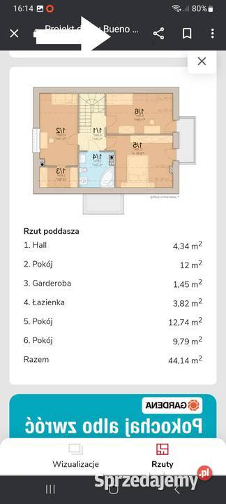Projekt domu Bueno odbicie lustrzane podkarpackie Bóbrka
