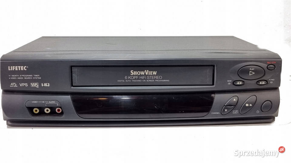 Video magnetowid Lifetec LT9020 6 head VHS wielkopolskie Międzychód