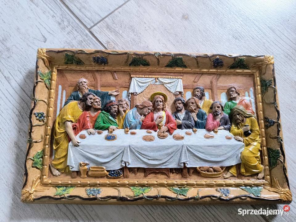 Stary obraz Chrystus z Apostołami Ostatnia Ruda Śląska